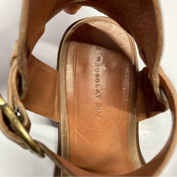 Chocolat Blu leather sandals size 37 - Picture 5 of 8